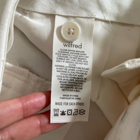 ARITZIA WILFRD EFFORTLESS PANTS - LIGHT BIRCH - Picture 4 of 5